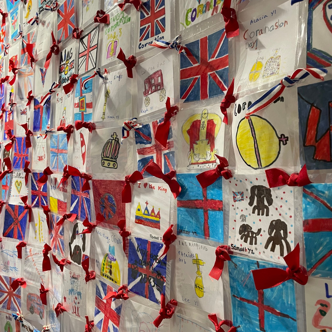 A display for King Charles's Coronation
