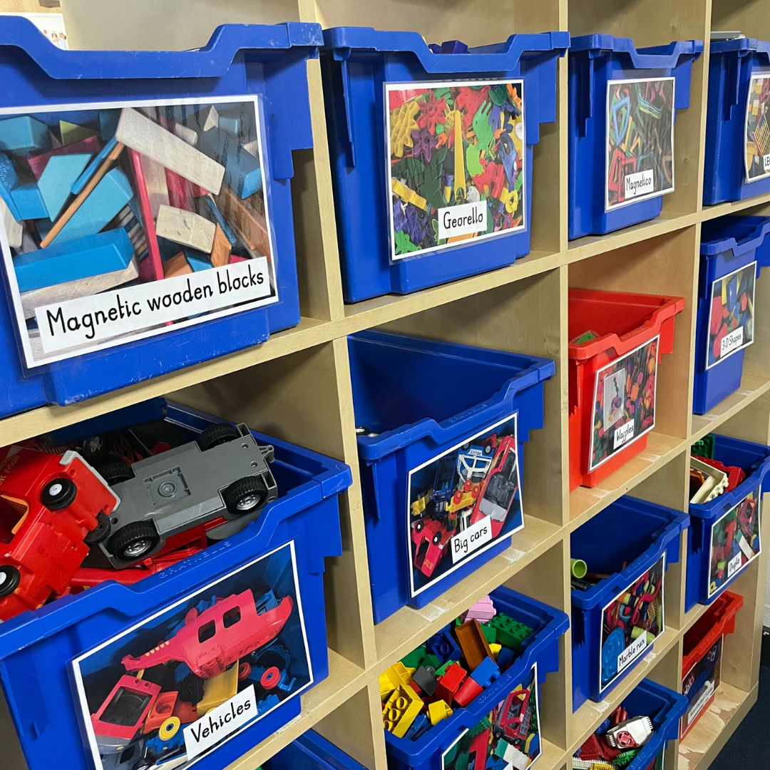 boxes of nursery resources